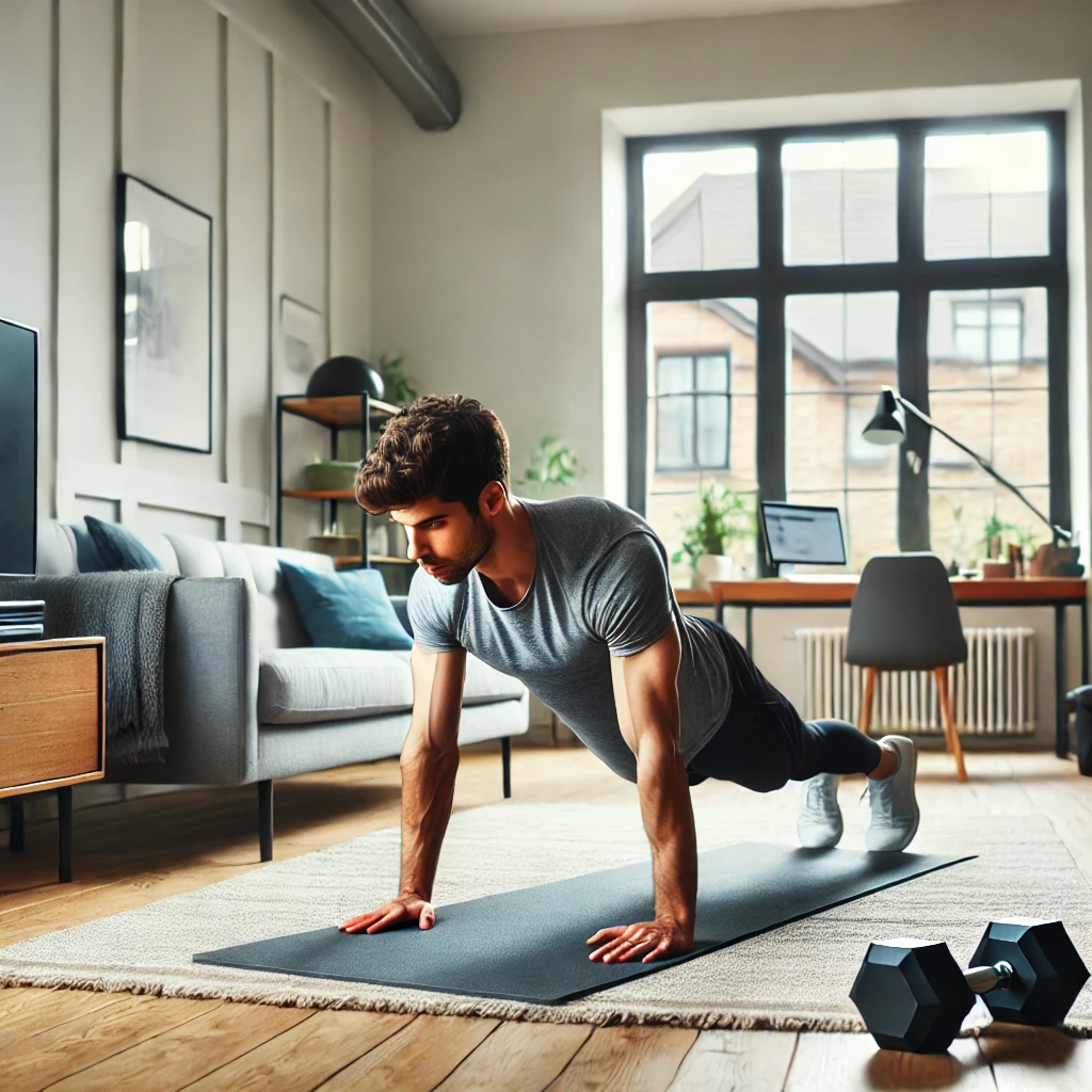 Man doing pushups